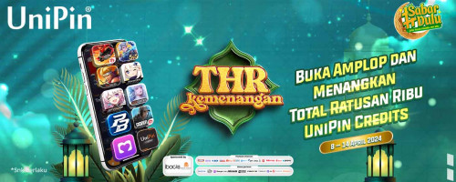 Promo THR dari UniPin – Buka Amplop dan Menangkan Total Ratusan Ribu UniPin Credits